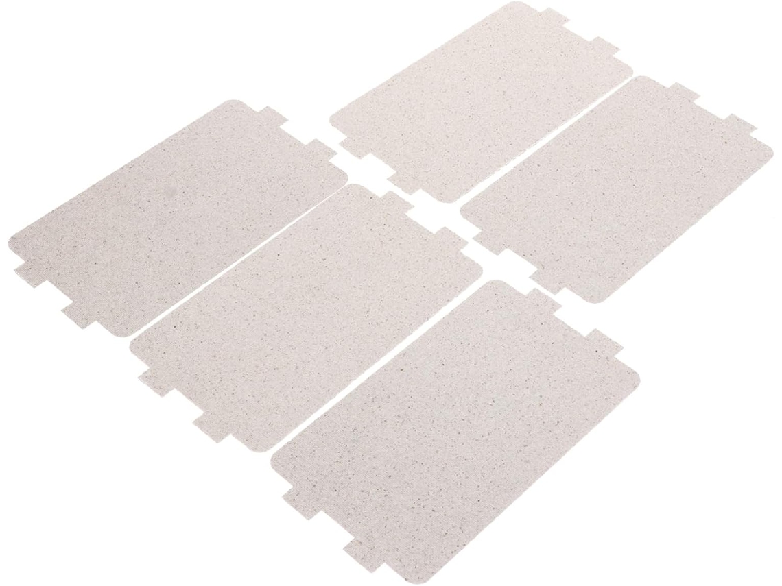 5 Piezas, Té, Papel, 5 Láminas De Mica Plateada Para Microondas