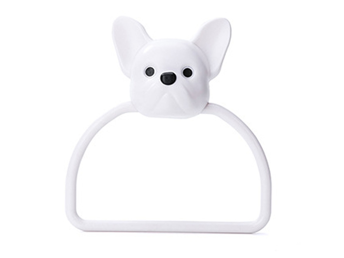 Anillo Toallero De Pared Con Pegatinas Que No Dejan Marcas, Diseño De Dibujos Animados Para Cocina, Baño, Perro