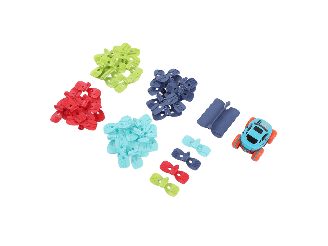 Juego De Pista De Coches Flexible, 46 Piezas, Fácil Montaje, Mejora La Coordinación, Juego Infantil
