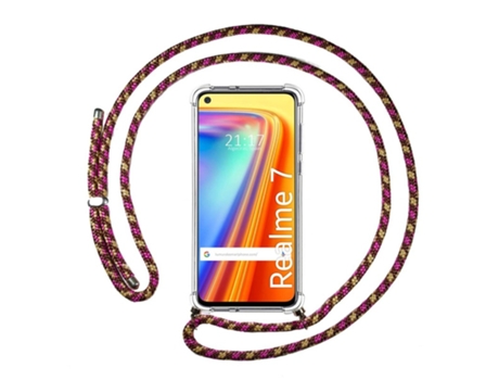 Carcasa Realme 7 TUMUNDOSMARTPHONE Colgante Rosa
