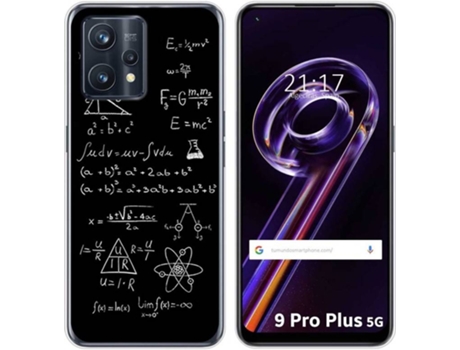 Carcasa para Realme 9 Pro Plus 5G TUMUNDOSMARTPHONE Dibujos Formulas Multicolor