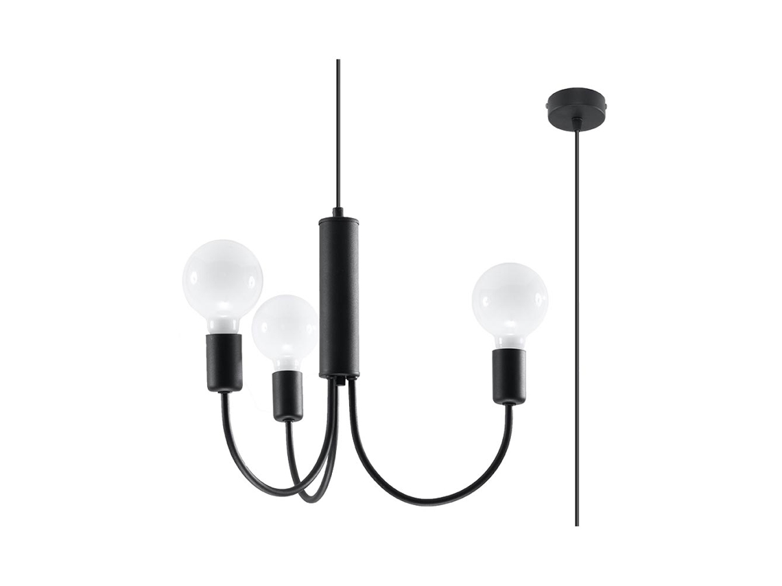 Sollux Sl.0856 Lámpara Piccolo 3 Negro