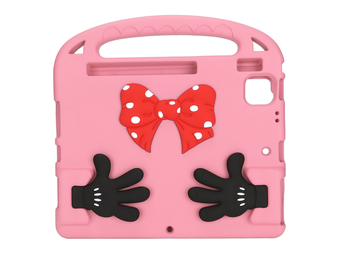 Funda para tableta para niños, compatible, ligera, no tóxica, ángulo ajustable, color rosa dorado claro
