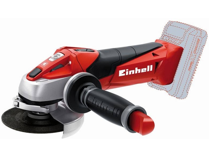 Amoladora Einhell Teag 18 expert radial angular sin cable batería hoja de sierra 8500 rpm v 12 w color rojo y negro cargador aparte 18115 115