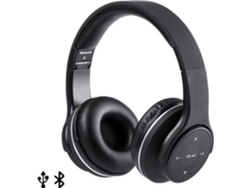 Auriculares Bluetooth LKS USB Dobráveis (On Ear - Negro)