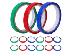 18 Rollos De Cinta Adhesiva Resistente Para Sellar Bolsas De Alimentos, Ideal Para Envasar Y Sujetar Frutas.