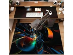 Tapete Gamer Cadeira Escritório Protetor Piso Antiderrapante 60 X 90 Cm Piso Laminado Parquet Pisos Rígidos,