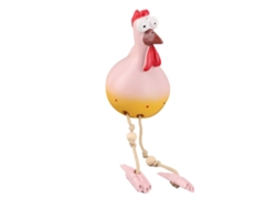 Figura de gallina de cerámica Hilde para decoración de jardín y hogar, adorno decorativo hecho a mano