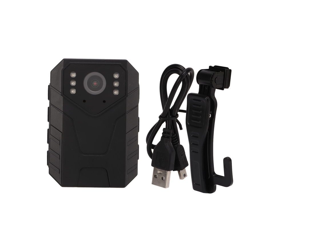 Cámara Corporal Portátil 4k Hd Visión Nocturna Detección De Movimiento Clip On Para Seguridad Y Policía Con Plug Eu 100‑240v