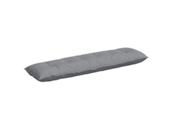 Cojín De Espalda Gris Claro 180 X 19 X 50 Cm Tela
