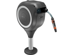 Enrollador Automático De Manguera Para Terraza GARDENA Rollup M Blanco Longitud 20 M Manguera 13 Mm