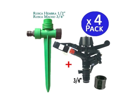 Aspersor Agricola Sectorial 3/4 13-18M Pincho Porta Aspersor Pack 4 SUINGA