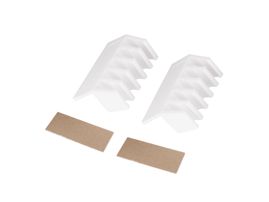 2 Piezas Divisores De Cables De Plástico Con Cinco Ranuras, Clips Para Cables, Organizador De Cables, Soporte Blanco