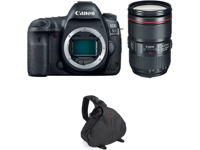Kit Cámara Reflex CANON EOS 5D Mark IV + EF 24-105mm f/4L IS II USM + Bolsa