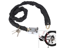 Cadena antirrobo de alta resistencia con 3 llaves para bicicleta de montaña.