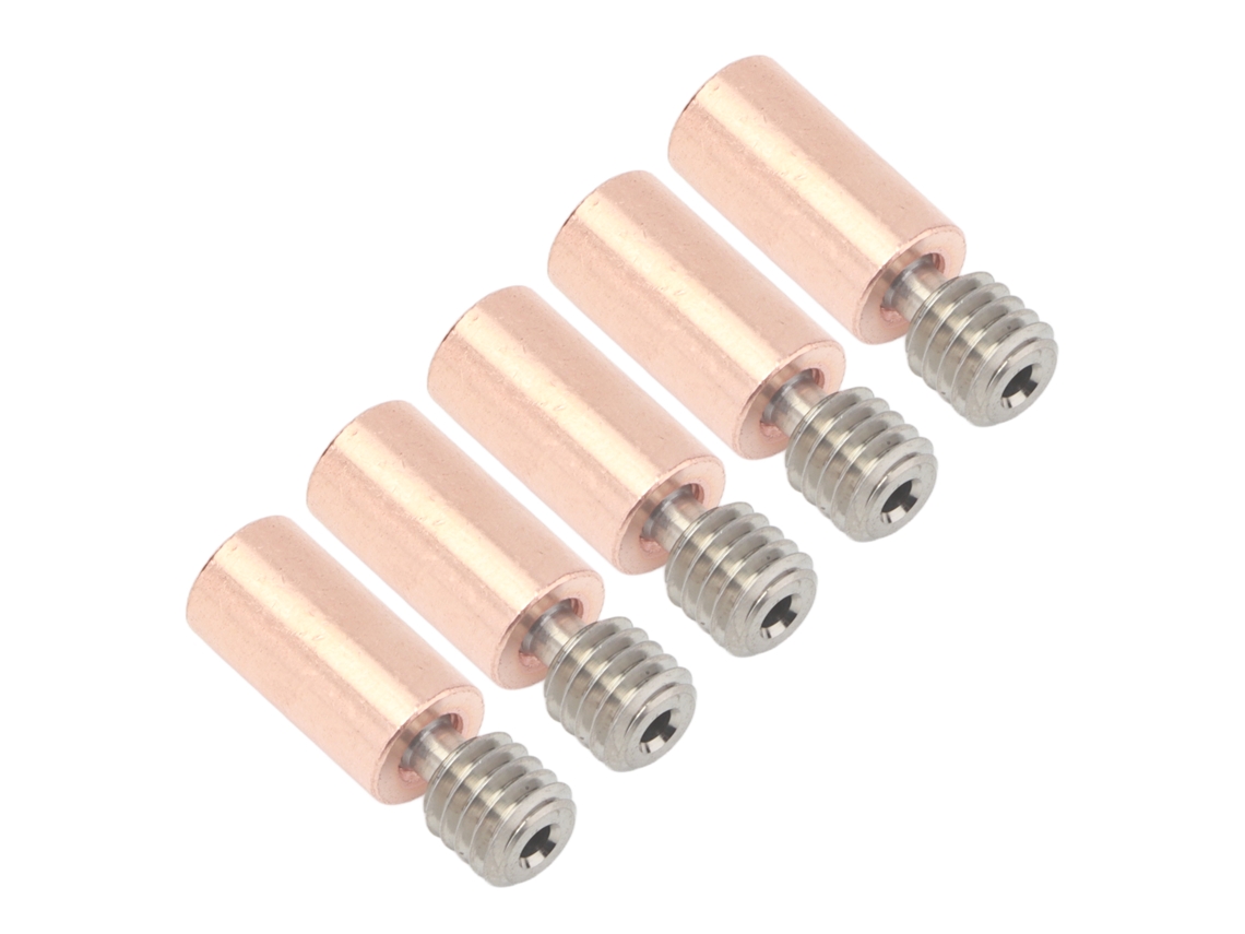 5pcs Rotura De Calor Bimetálica De Titanio Y Cobre Para Impresora 3d Prusa I3 Mk3 Mk3s Suave
