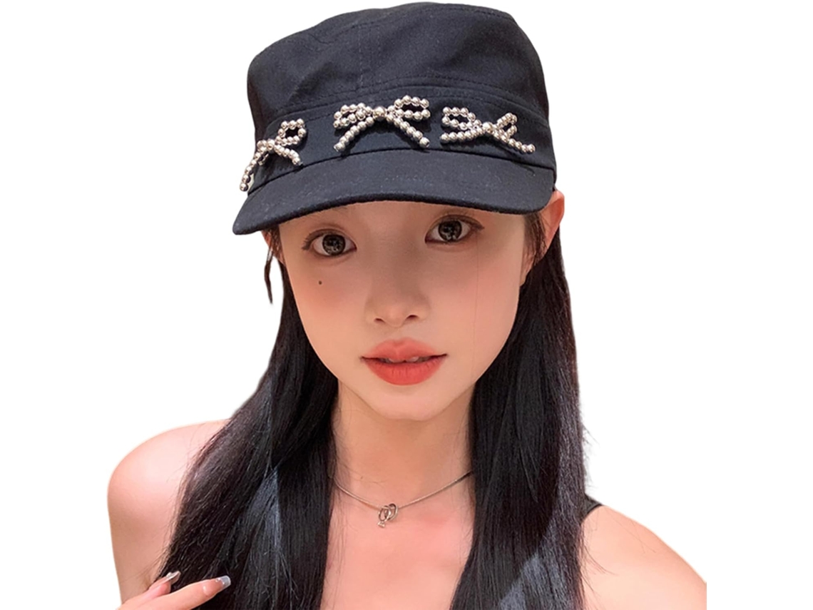 Gorra De Béisbol Delicada Con Lazo Metálico Para Niñas, Elegante Y Ajustable En 3d.