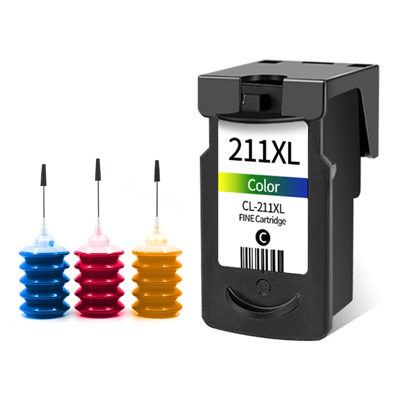 Cl-inkpg-210xl Cl-211xl Refillable Ink Cartridge For Canon 210 211 Xl Ip2700 Ip2702 Mp240 Mp250 Mp260 Mp270 Mp320 Mp495 Mp480 Mp490
