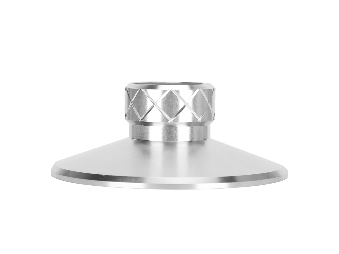 Abrazadera Estabilizadora De Vinilo De Aluminio Plateado Para Tocadiscos Lp113