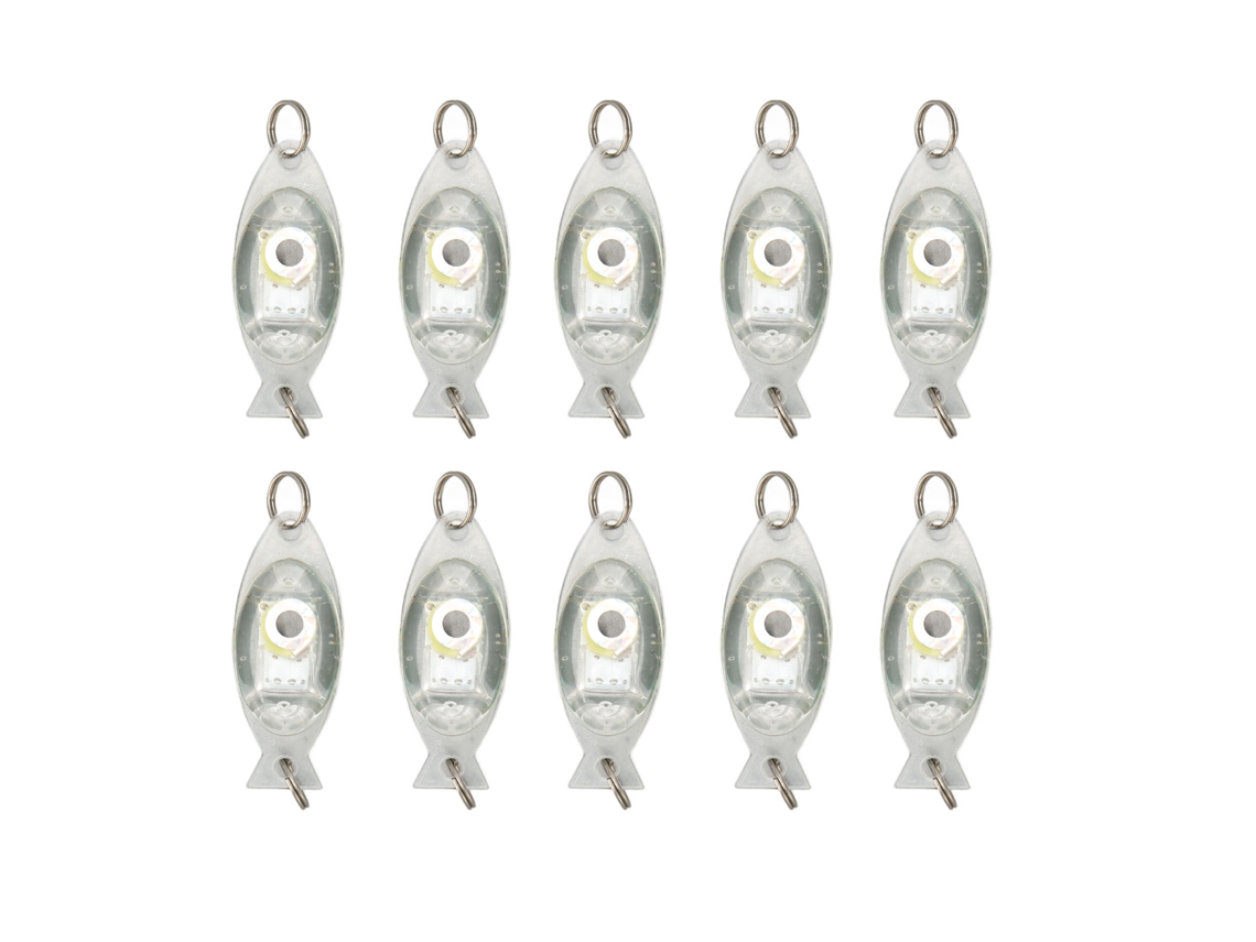 2026rebe-10pcs Señuelo Led Submarino Para Pesca Forma De Ojo Luz Atractiva Profunda Lure Light Verde