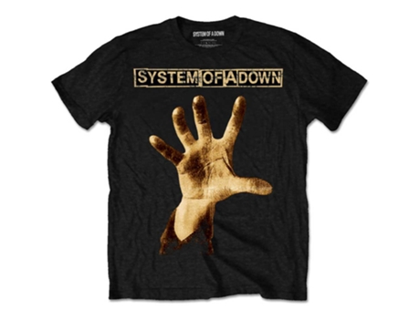 Camiseta ROCK OFF System Of A Down - The Hand Negro (Talla: XXL)