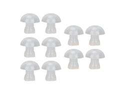10 Pontas De Orelha Para Aparelhos Auditivos Silicone Macias Domes Universal Substituição 14mm