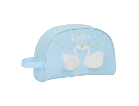 Neceser Escolar GLOW LAB Cisnes (Infantil - Azul claro)