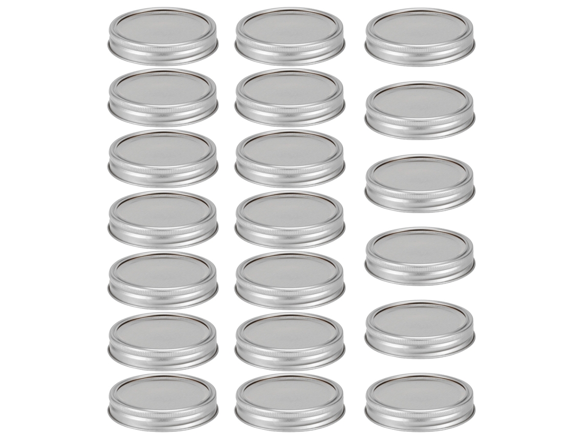 Tapones De Acero Inoxidable Para Botellas, Tipo Individual, Sellado Para Almacenamiento, Especias, Miel, 20 Unidades, 86 Mm, Plateado