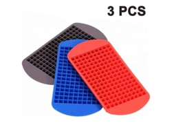 Mini Bandejas De Silicona Para Cubitos De Hielo, 160 Moldes Pequeños Para Cubitos De Hielo Con Fácil Desmolde.