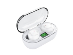 Auriculares Inalámbricos Auriculares Intrauditivos Bluetooth 5.3 Inalámbricos con Estéreo HiFi Control Táctil de Llamada Clara Blanco YEMAESRE