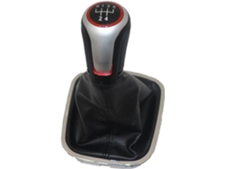 Pomo De Palanca Cambios 5 Velocidades Para Automóvil Con Funda Cuero Cromado Polo 6r Sedán 2010-2017