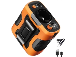 2026-abanico De Cintura Clip-on Con 100 Velocidades Para Viajes Deportes Y Campamentos Naranja