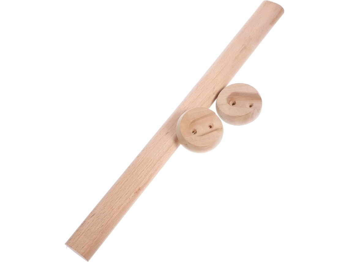 Perchero GOKOCO de madera maciza, 40-50 cm, para hoteles y espacios.