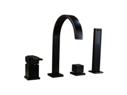 Grifería De Baño 100 Latón Negro 0089 Colección Alphée