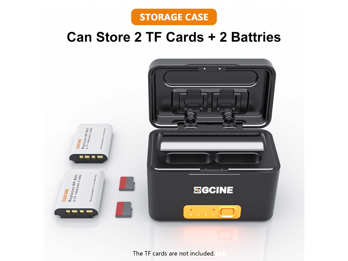 Cargador De Batería Sony Np-bx1 Con Usb-c Y Estuche Para Cámara Sony