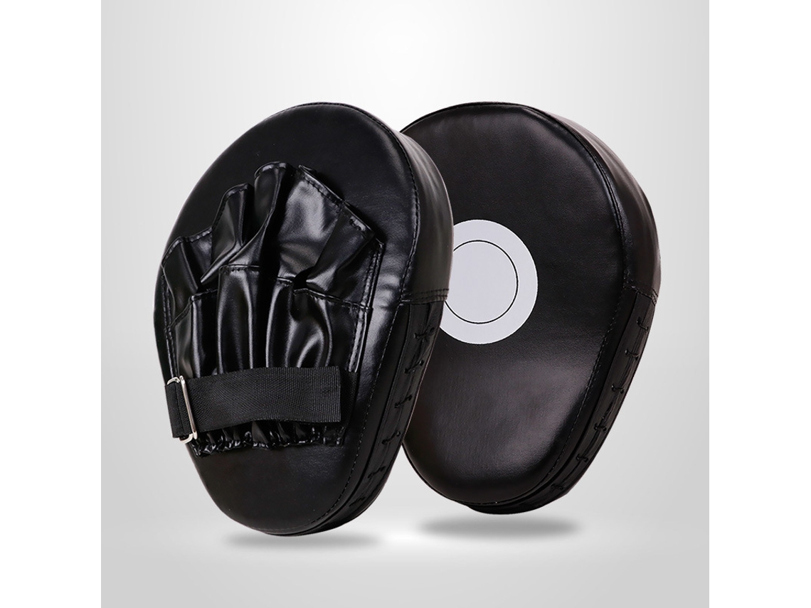 Guantes de boxeo Eifson con agarre curvo y grueso para golpes, con correas de muñeca ajustables (blancos)