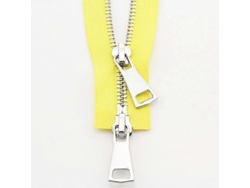 Hebilla Metálica Para Chaqueta Con 2 Deslizadores, Abierta, 90 Cm, Amarilla, Accesorio De Costura Diy