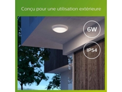 Philips Teto Light Doris - 6W - 4000 Kelvin - IP54 - White
