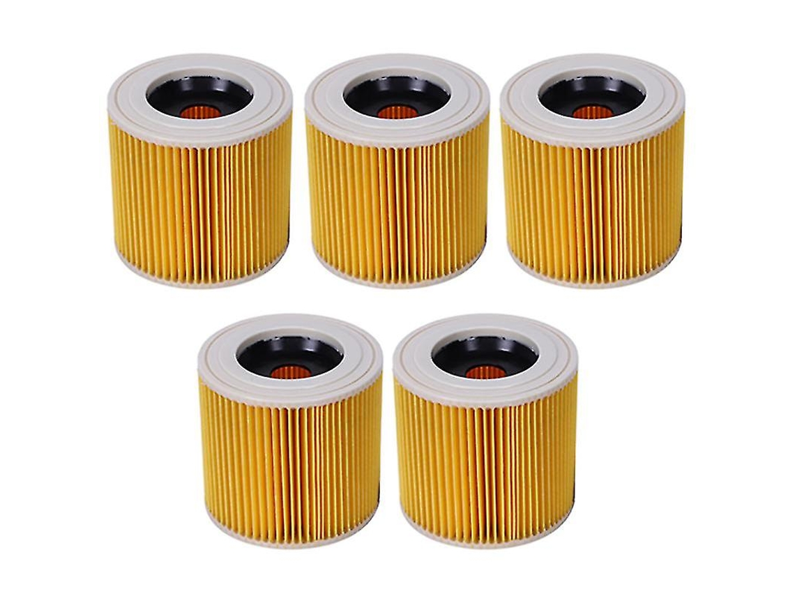 5 filtros de aire antipolvo compatibles con Karcher WD2250, WD3.200, MV2, MV3, WD3 A2004