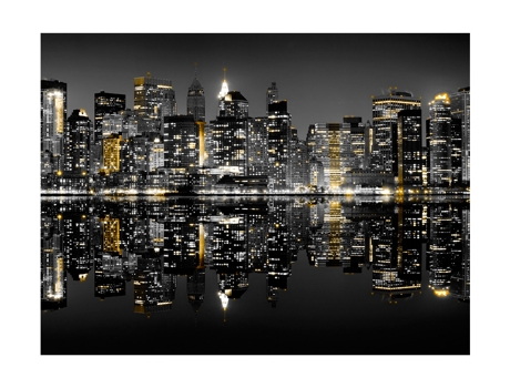 Papel de Pared ARTGEIST New York (or et argent) (196x154)