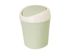 Rebe-lixeira De Mini Plástico Para Mesa Com Tampa, Recipiente Portátil De Armazenamento Para Mesa (verde)
