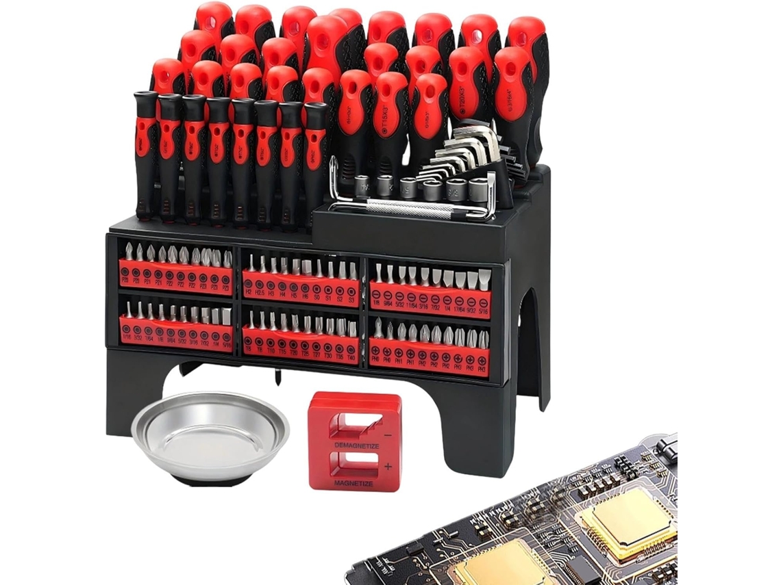 Kit De Herramientas De Reparación De Precisión De 118 Piezas: Mejora La Eficiencia.
