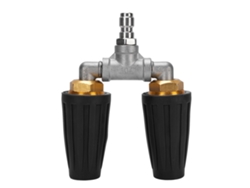 Boquilla Turbo Doble Giratoria 1/4 Pulgada Acero Inoxidable 4000psi Para Limpiadora De Presión Jardín Coches