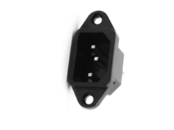 250 V 10 A 3 Pines Ca Enchufe C14 Toma De Corriente Dispositivo Antirretorno Panel Cortina