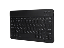 Teclado Bluetooth Sem Fio 10 Polegadas Com Iluminação Rgb Keycap Quadrado Para Celular Tablet Preto Russo