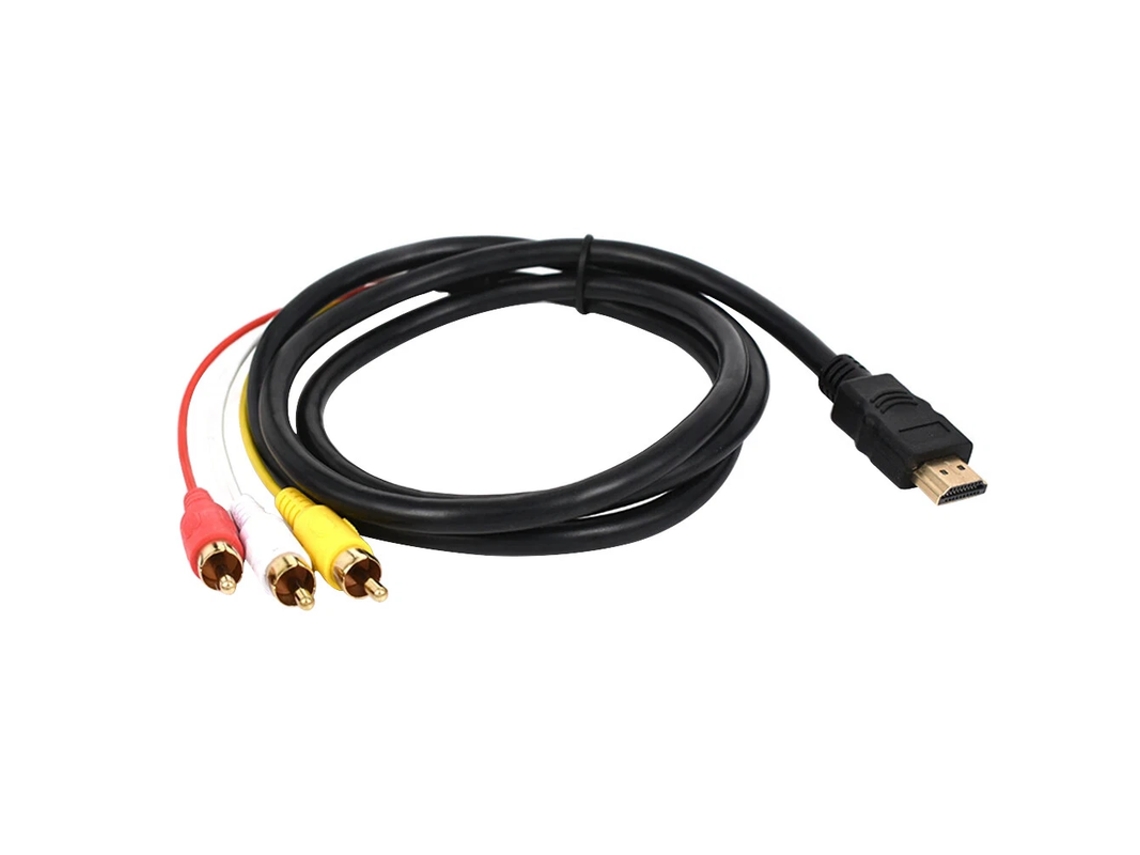 Convertidor y cable AV componente 3 RCA a HDMI - Audio y vídeo Full HD 1080p Orysin