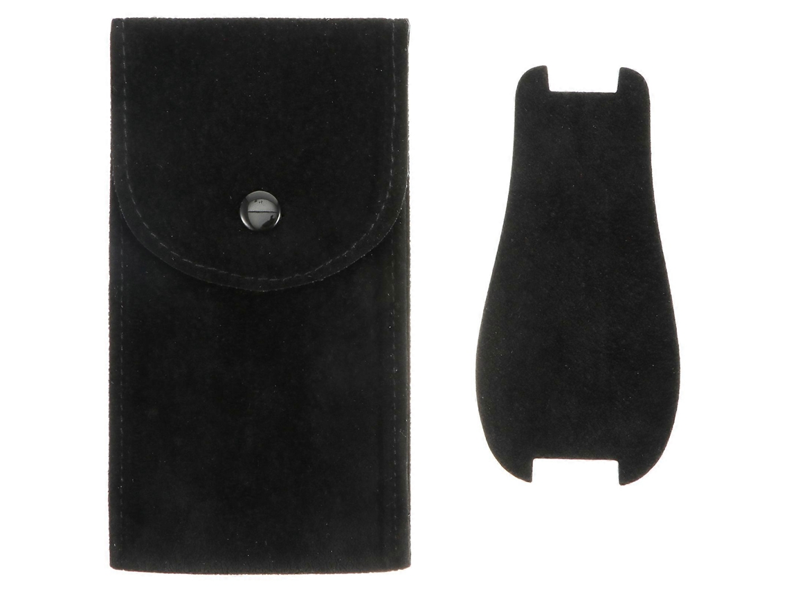 Bolsa para guardar relojes, pulseras y estuches de viaje, portátil, color negro