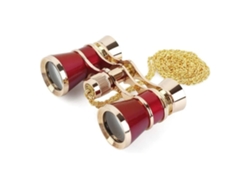 Binóculos Compactos 3x25 Mini Binóculos Compactos Leves Com Corrente Para Adultos Crianças Mulheres Em Concerto Musical Vermelho Saisiyiky