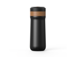 Cafetera de émbolo Chrui Travel Press, 320 ml. Ideal para acampar y viajar.