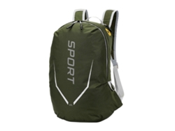 Mochila de ciclismo práctica de nailon con múltiples compartimentos para un almacenamiento organizado en aventuras al aire libre, verde oscuro.
